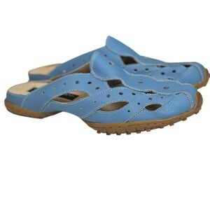 Berne Mev Blue Slip-On Comfort Sneaker Mules - 39/8.5